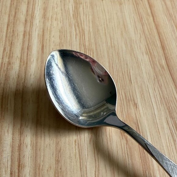 1 Pc Fantasy Sugar Spoon 1881 Rogers Oneida 6" Atomic MCM Stainless Flatware VTG - Picture 5 of 8